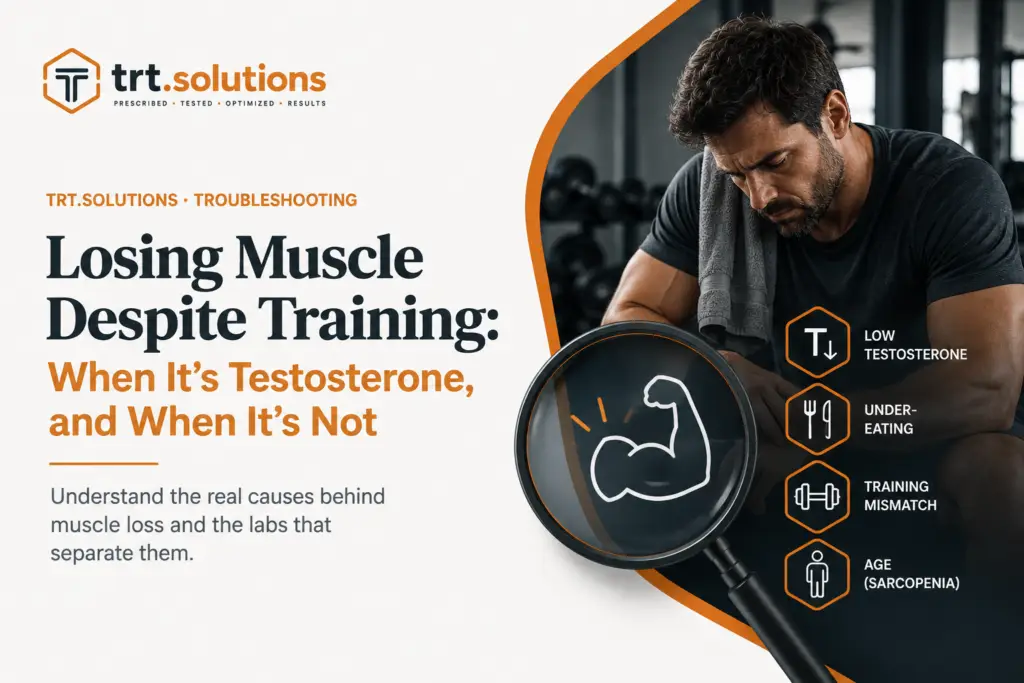 losing muscle despite training